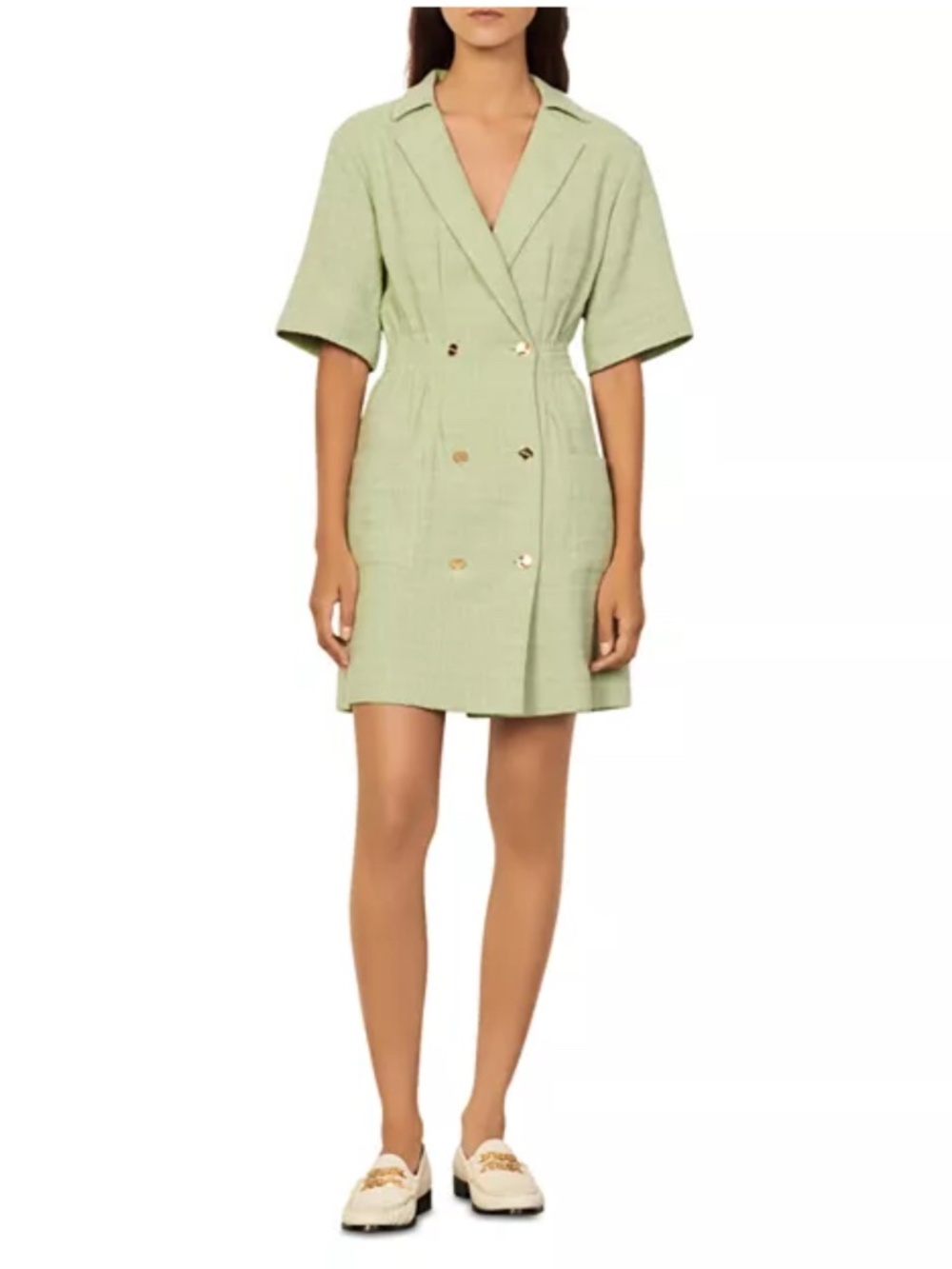 Sandro tweed mini dress size S